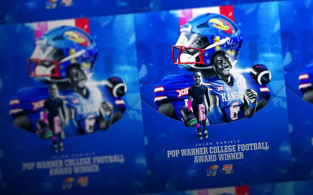 Kansas’ Jalon Daniels Selected as 2025 Pop Warner College Football Award Winner