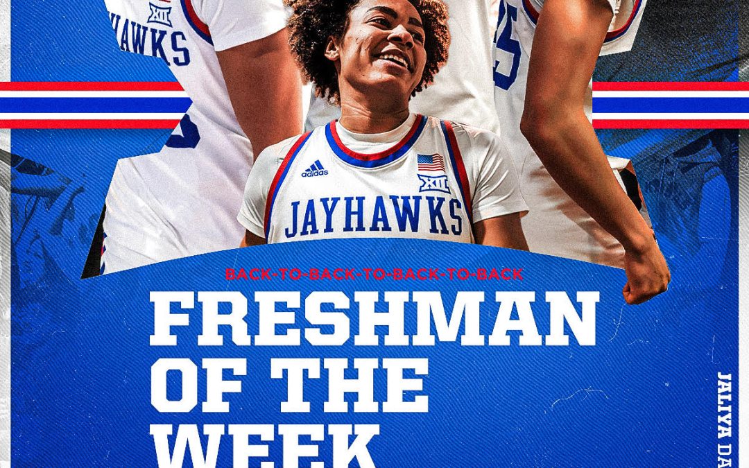 Jaliya Davis Earns Big 12 Weekly Honor for Fourth Straight Week