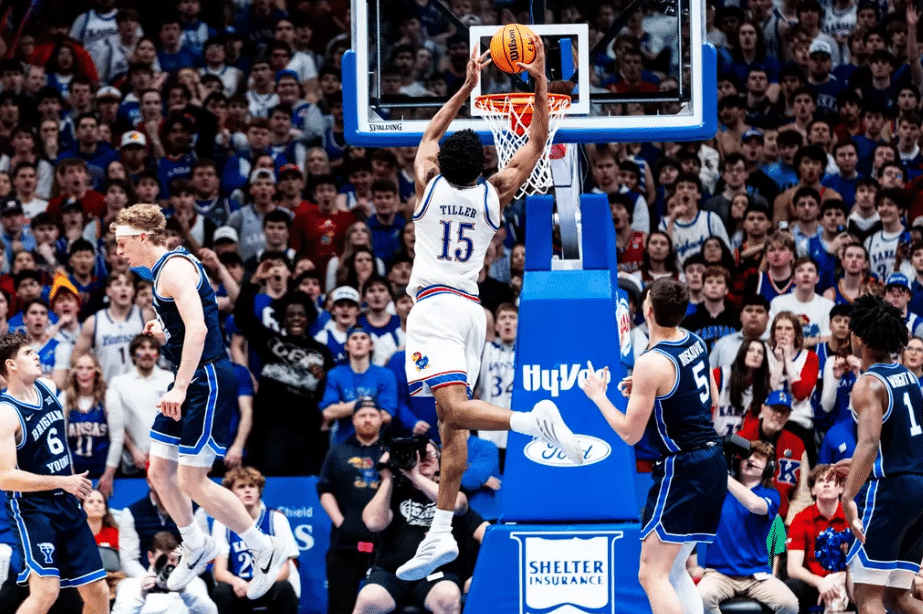 KU MBB: Tiller Named to Big 12 Starting Five