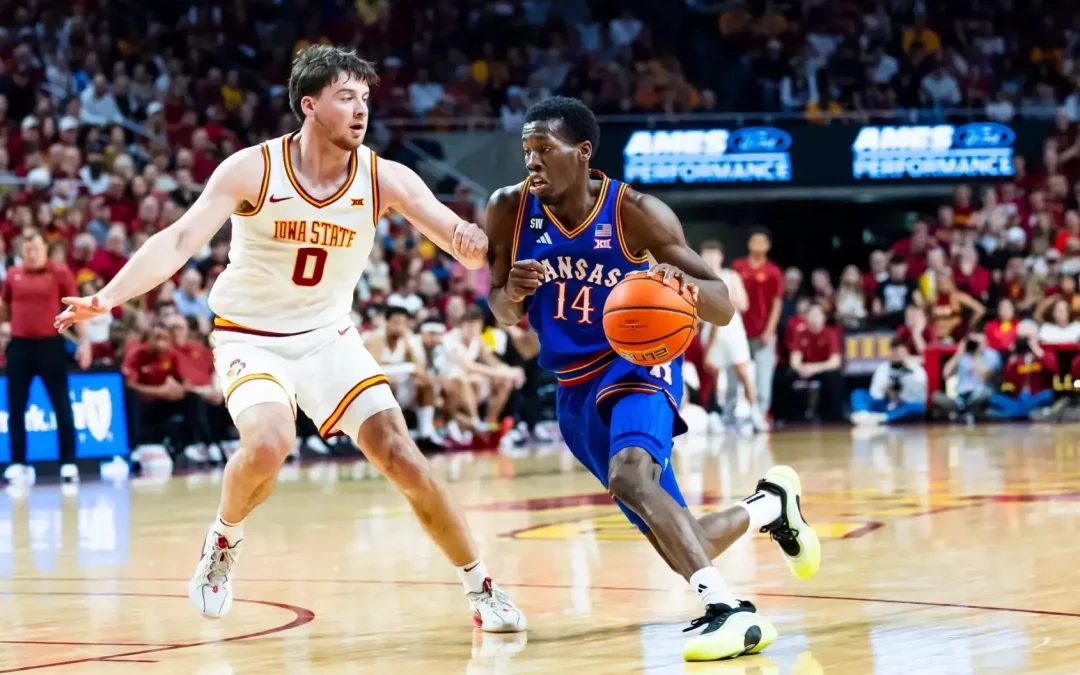 Kansas’ Win Streak Snapped in 74-56 Loss at Iowa State