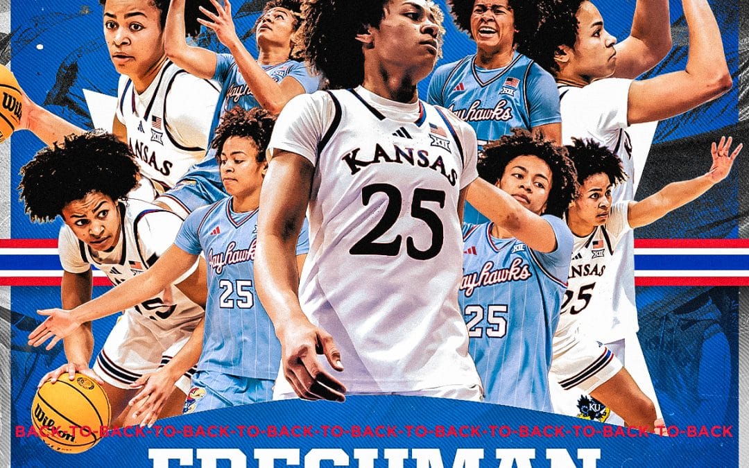 KU WBB: Jaliya Davis Claims Unprecedented Ninth Straight Big 12 Freshman of the Week Award