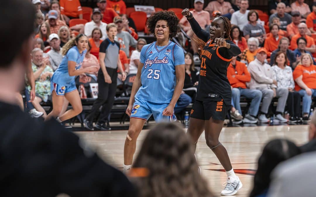 KU WBB: Davis Scores 24 as Kansas Falls at Oklahoma State, 70-56