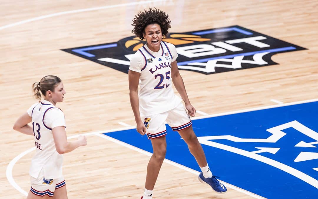 KU WBB: Davis Scores 25 as Kansas Defeats SDSU to Advance to WBIT Semifinals