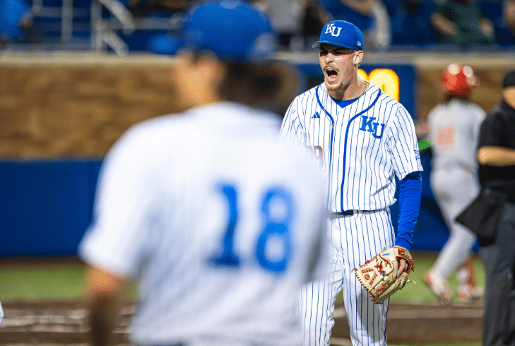 KU Baseball: LeBlanc Homers Late to Lift Kansas to 12-10 Victory Against Houston