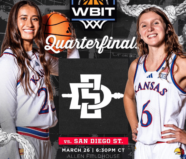 KU WBB: Jayhawks Face San Diego State Thursday in WBIT Quarterfinals