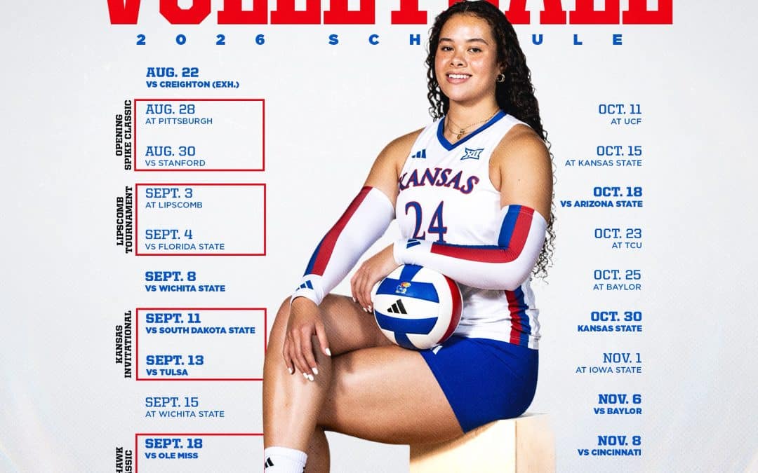 KU VB: Kansas Volleyball Announces 2026 Schedule