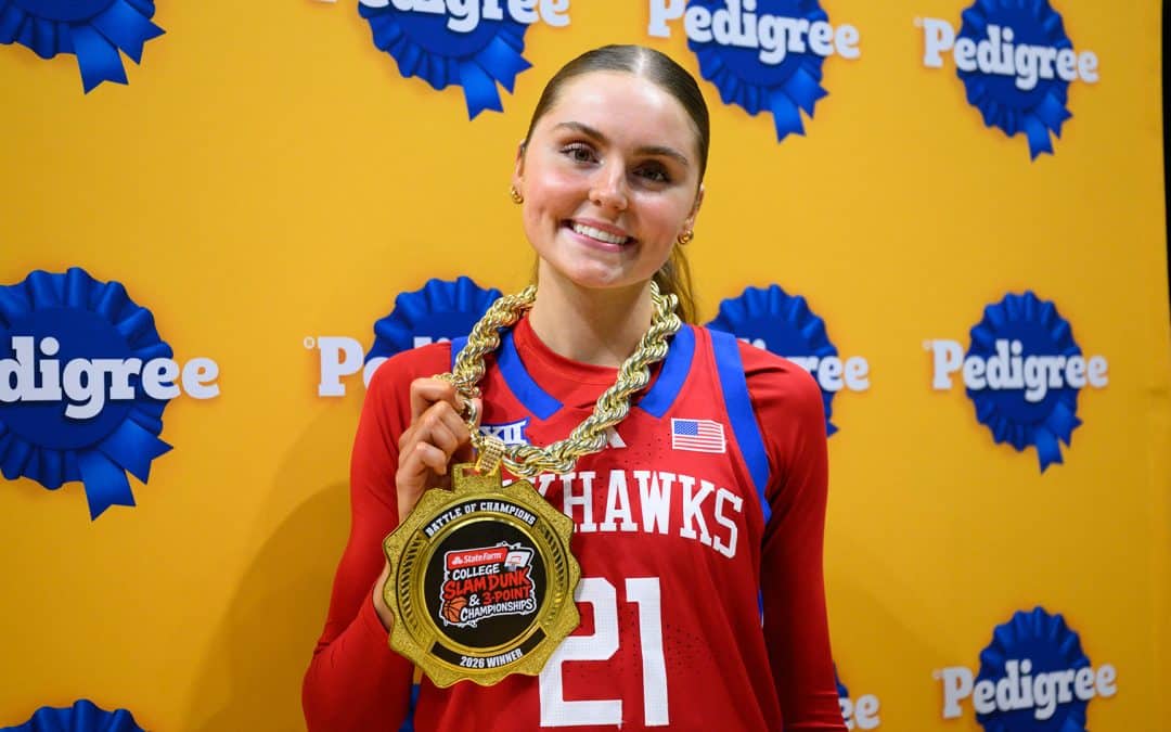 KU WBB: Elle Evans Claims Three Titles at Final Four 3-Point Championships