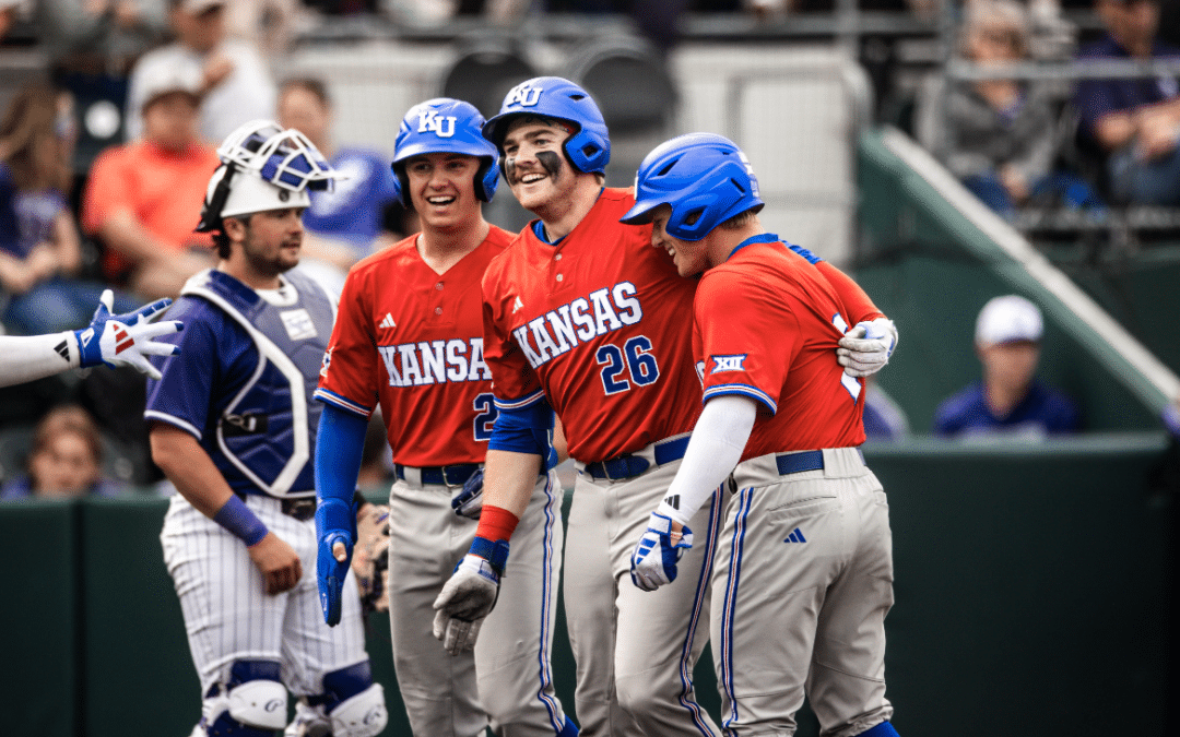 KU Baseball: No. 16 Kansas Storms Back in 9th Inning for 10-8 Victory at Kansas State