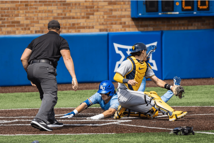 KU Baseball: No. 7 Kansas Drops Saturday’s Contest 5-2 to No. 15 West Virginia