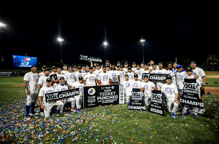 KU Baseball: No. 13 Kansas Shuts Out No. 9 West Virginia to Capture Big 12 Tournament Title